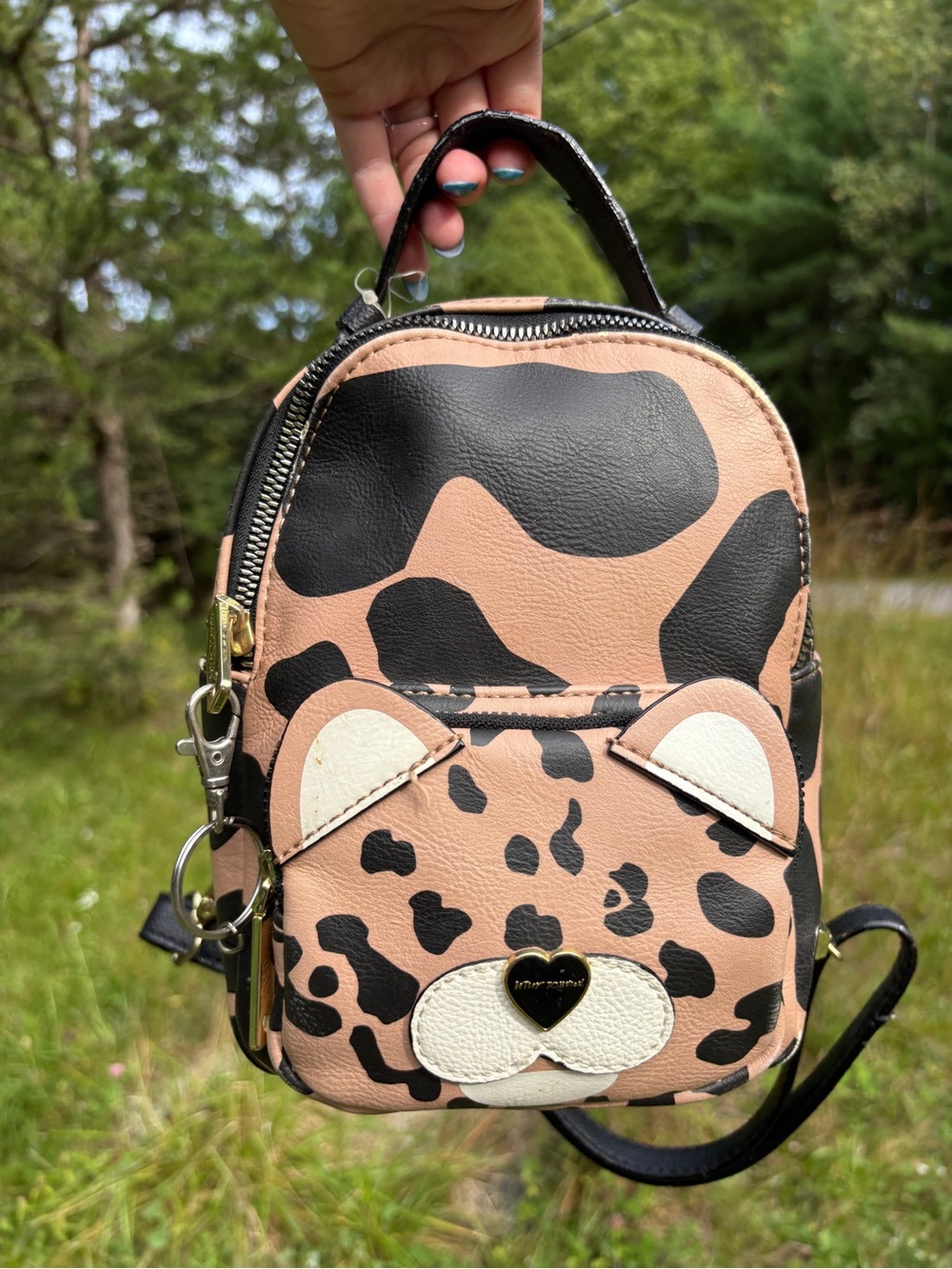 Betsey Johnson Leopard Kids Mini Backpack
